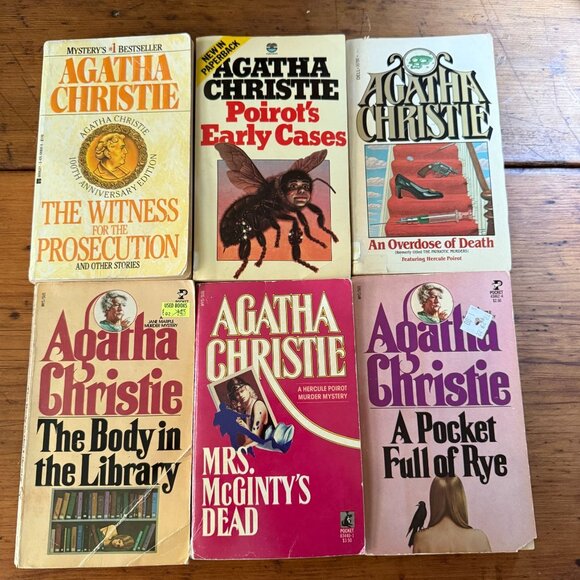 Agatha Christie Mystery Paperback Book Collection Lot of 6 - Picture 1 of 14